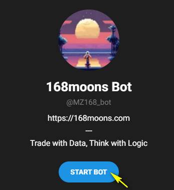 在 Telegram 中搜尋 @MZ168_bot 機器人的教學截圖